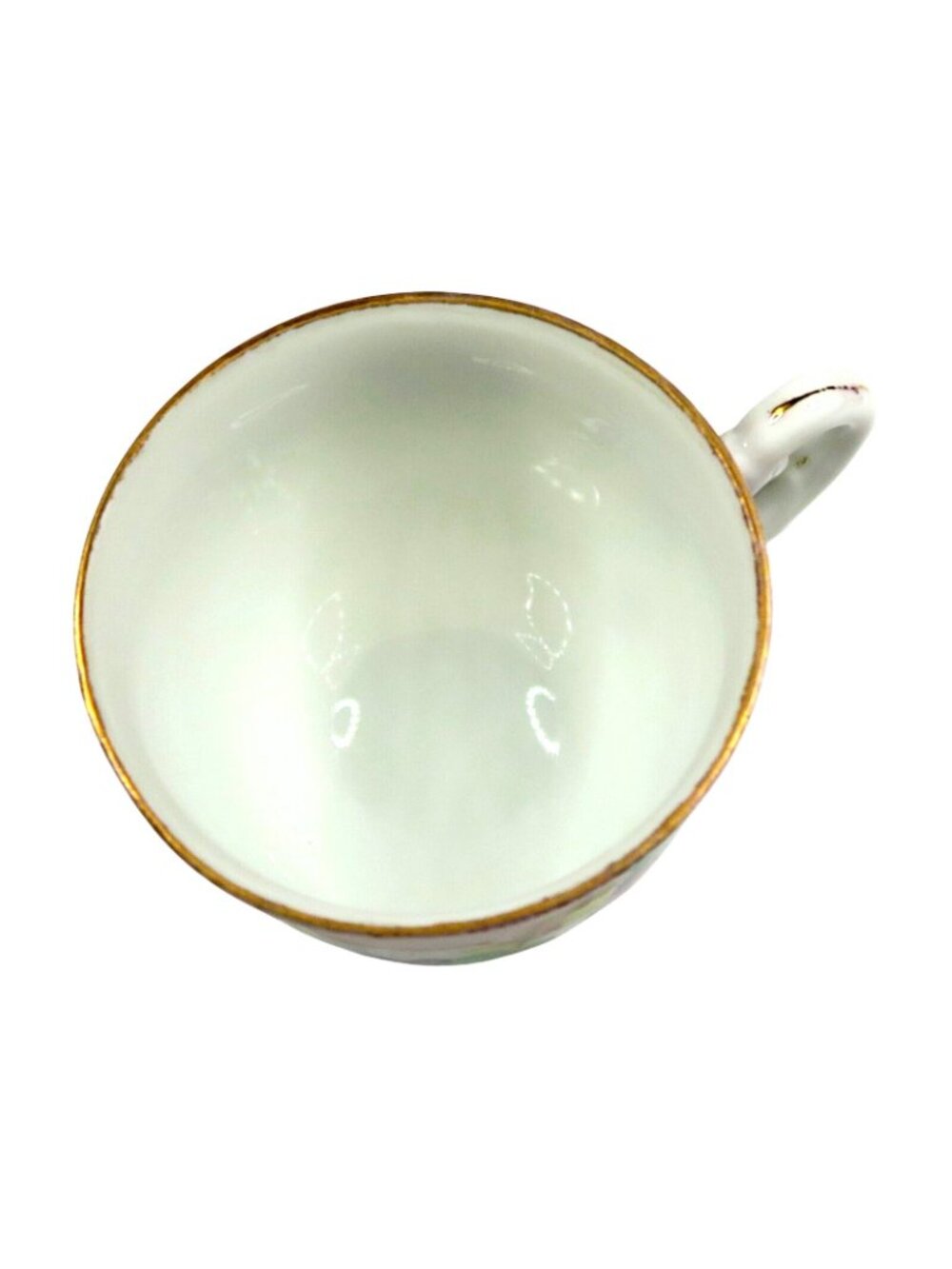 Hal-Sey Fifth Ave Violets Teacup & Saucer Footed Pink Rim Gold Trim Vintage - Picture 6 of 7